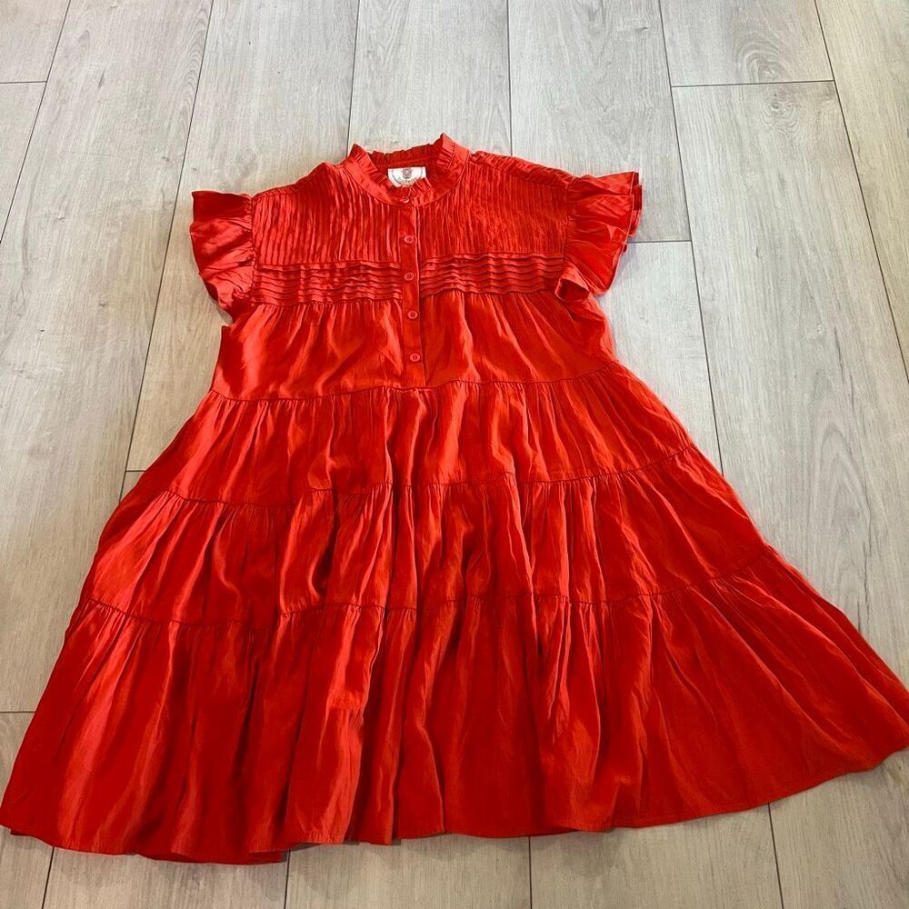 Muche And Muchette Orange Vera Flowy Dress size OS